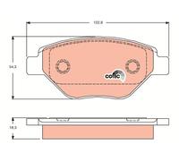 TRW GDB1571 KIT PASTIGLIE FRENO, FRENO A DISCO