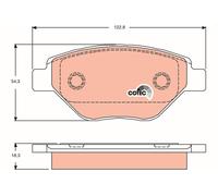TRW GDB1571 Kit pastiglie freno, Freno a disco per RENAULT