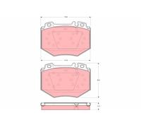 GDB1575 TRW PASTIGLIE ANTERIORI MERCEDES S600 5.8 00>