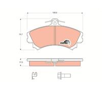 TRW GDB1584 Kit pastiglie freno, Freno a disco per HAIMA (FAW),MITSUBISHI,SMART