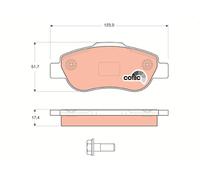 Set di pastiglie freno TRW GDB1589, anteriore