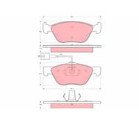 TRW GDB1602 Kit pastiglie freno, Freno a disco per ALFA ROMEO