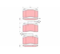 TRW GDB1603 Kit pastiglie freno, Freno a disco per ALFA ROMEO,LANCIA