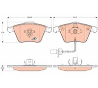 TRW GDB1617 Kit pastiglie freno, Freno a disco per AUDI,SEAT