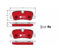 TRW GDB1632DTE Kit pastiglie freni