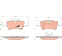 TRW GDB1643 KIT PASTIGLIE FRENO, FRENO A DISCO