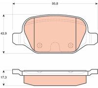 TRW GDB1646 Kit pastiglie freno, Freno a disco per ALFA ROMEO