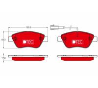 TRW GDB1654DTE Kit pastiglie freno, Freno a disco per ALFA ROMEO,CHRYSLER,FIAT,L