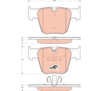 TRW GDB1674 Kit pastiglie freno, Freno a disco per MERCEDES-BENZ