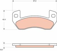TRW GDB1680 Kit pastiglie freno, Freno a disco