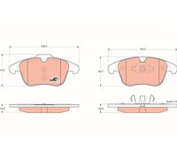 TRW GDB1683 Kit pastiglie freno, Freno a disco per FORD,FORD (CHANGAN),FORD AUST