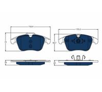 Pastiglie freno GDB1683BTE TRW per VOLVO V60 I