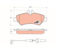 TRW GDB1697 Kit pastiglie freno, Freno a disco per MERCEDES-BENZ,VW