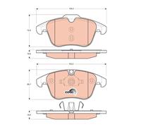 TRW GDB1705 Pastiglie Freno Anteriore per Jaguar