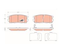 TRW GDB1716 Pastiglie Freno Ceppi Freno Posteriore per Opel Chevrolet Suzuki
