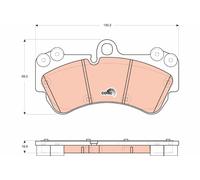 TRW GDB1720 Kit pastiglie freno, Freno a disco per VW