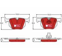 Pastiglie freno GDB1727DTE TRW per BMW 5 5 Touring 6 Cabriolet 6
