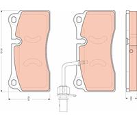 TRW Set pastiglie freno GDB1731 – posteriore per AUDI Q7 R8