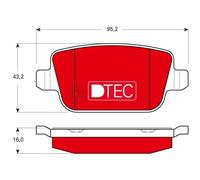TRW GDB1732DTE KIT PASTIGLIE FRENO, FRENO A DISCO
