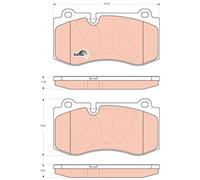 TRW GDB1733 Kit pastiglie freno, Freno a disco per MERCEDES-BENZ,VAUXHALL