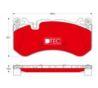 TRW GDB1734DTE Kit pastiglie freno, Freno a disco per MERCEDES-BENZ,VOLVO