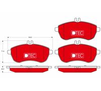 TRW GDB1736DTE Kit pastiglie freno, Freno a disco per MERCEDES-BENZ