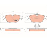 TRW GDB1738 Kit pastiglie freno, Freno a disco per MERCEDES-BENZ,MERCEDES-BENZ (