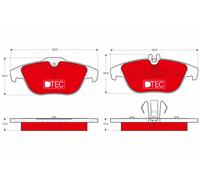 TRW GDB1738DTE Kit pastiglie freno, Freno a disco per MERCEDES-BENZ