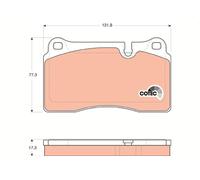 TRW GDB1743 Kit pastiglie freno, Freno a disco per LAND ROVER
