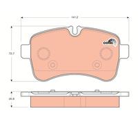 TRW GDB1748 KIT PASTIGLIE FRENO, FRENO A DISCO