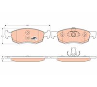 TRW GDB1749 Kit pastiglie freno, Freno a disco per DACIA,RENAULT