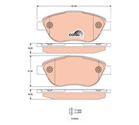 TRW GDB1750 Kit pastiglie freno, Freno a disco per ABARTH,FIAT