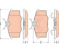 TRW GDB1759 Kit pastiglie freno, Freno a disco per VW,VW (SVW)