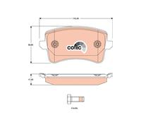 Set di pastiglie freno TRW GDB1765, posteriore
