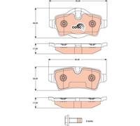 TRW GDB1766 KIT PASTIGLIE FRENO, FRENO A DISCO