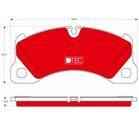 TRW GDB1774DTE Kit pastiglie freno, Freno a disco per PORSCHE,VW