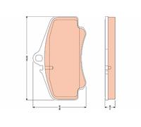 TRW GDB1777 Kit pastiglie freno, Freno a disco per PORSCHE 911