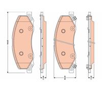TRW GDB1781 Kit pastiglie freno, Freno a disco per OPEL,SAAB,VAUXHALL