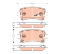 TRW GDB1784 KIT PASTIGLIE FRENO, FRENO A DISCO