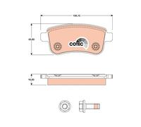 TRW GDB1791 KIT PASTIGLIE FRENO, FRENO A DISCO