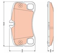 TRW GDB1792 Pastiglie Freno Ceppi Freno Posteriore per Porsche