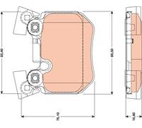 TRW GDB1795 KIT PASTIGLIE FRENO, FRENO A DISCO