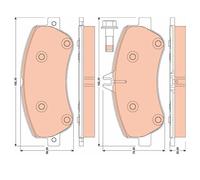 TRW GDB1798 Pastiglie Freno Ceppi Freno Frontale per Mercedes-Benz