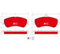 TRW GDB1798DTE Kit pastiglie freno, Freno a disco per MERCEDES-BENZ