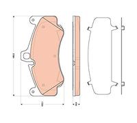 TRW Pastiglie freno GDB1817 per Porsche 911 (997) Cabriolet