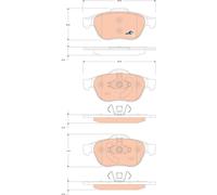 TRW GDB1823 Kit pastiglie freni Anteriore per RENAULT SCÉNIC II (JM0/1)
