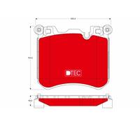 TRW GDB1826DTE Kit pastiglie freno, Freno a disco per BMW,ROLLS-ROYCE