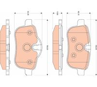 TRW GDB1827 Kit pastiglie freno, Freno a disco per BMW