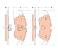 TRW GDB1833 Kit pastiglie freno, Freno a disco per FORD