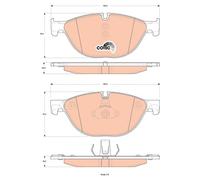 TRW GDB1838 KIT PASTIGLIE FRENO, FRENO A DISCO